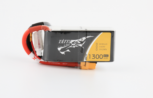 1300mAh 競速FPV無人機電池 14.8V 45C 4S1P Tattu