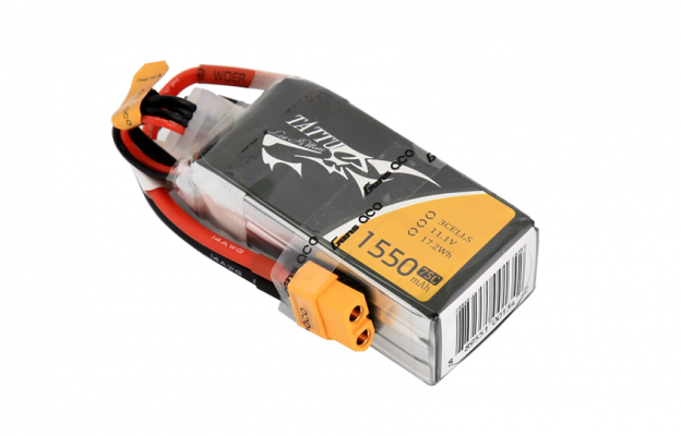 Tattu 1550mAh 11.1V 75C 3S1P FPV電池