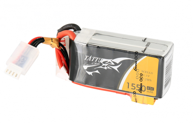 Tattu 1550mAh 11.1V 45C 3S1P FPV電池