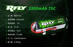 75C航模電池 3300Mah 格氏Rfly