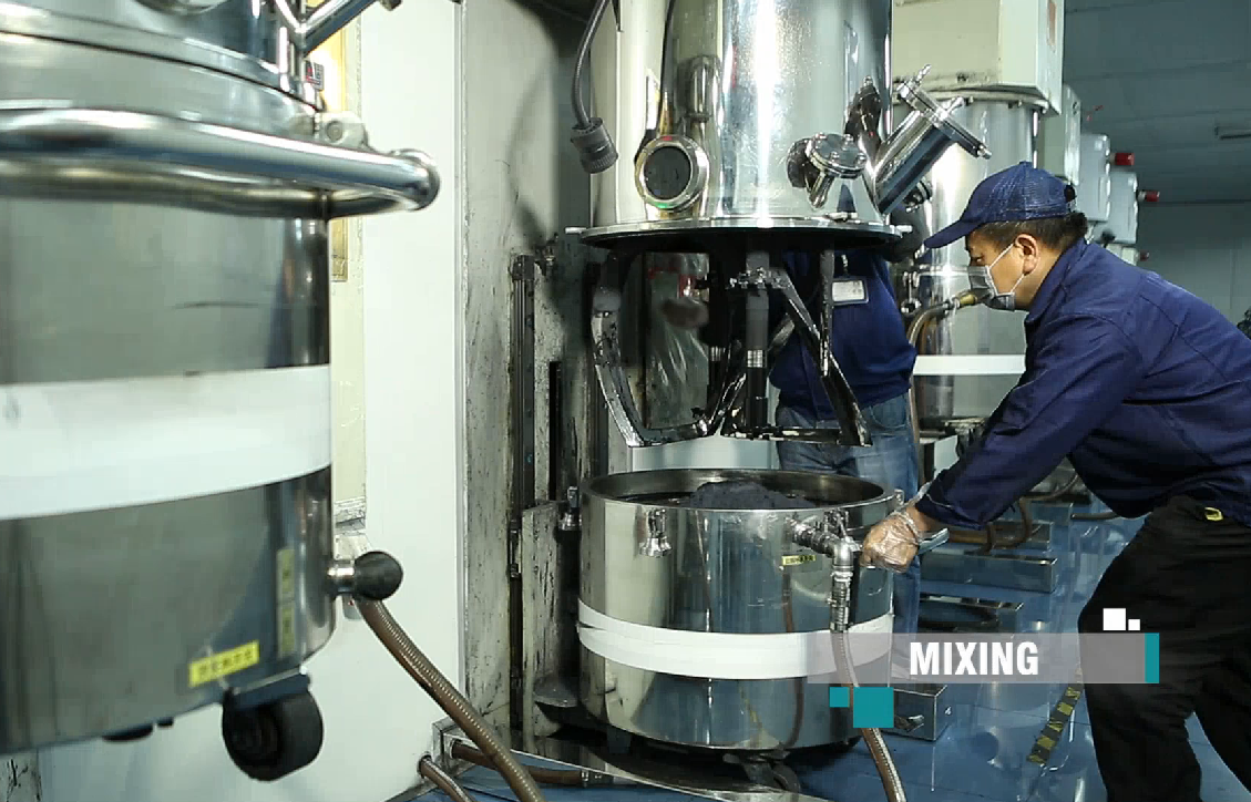 鋰電池原料混合