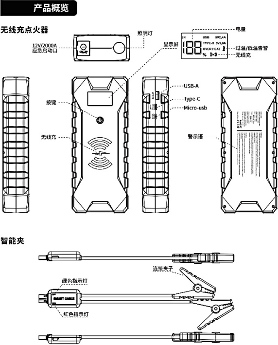 汽車應急啟動電源使用方法