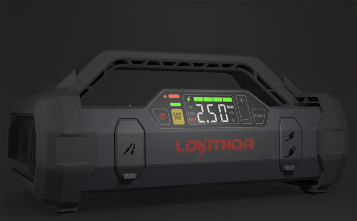 帶氣泵功能的汽車應(yīng)急搭電寶Lokithor