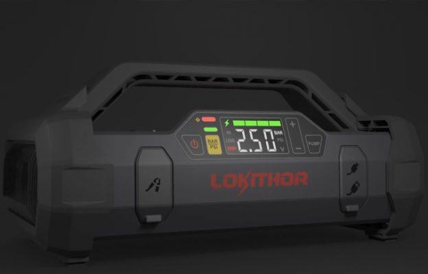 汽車應急啟動電源Lokithor+氣泵一體的汽車啟動電源