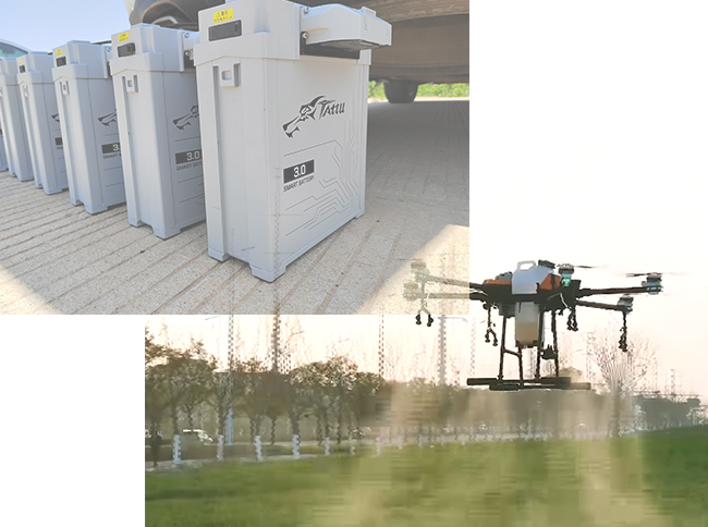 tattu新款智能快充版無人機電池