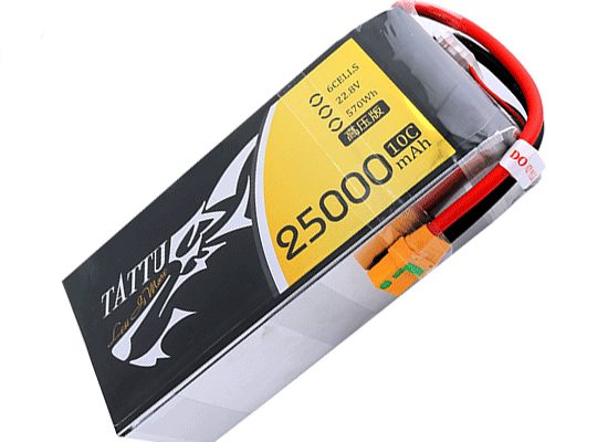 25000毫安時高壓版6S1P無人機電池22.8V10C