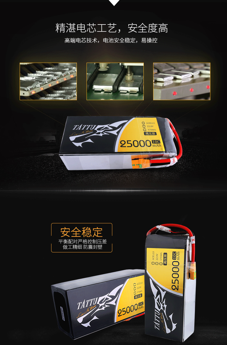 25000毫安時無人機電池