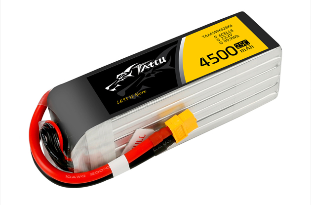 4500mAhFPV無人機聚合物鋰電池6S1P22.2V25C