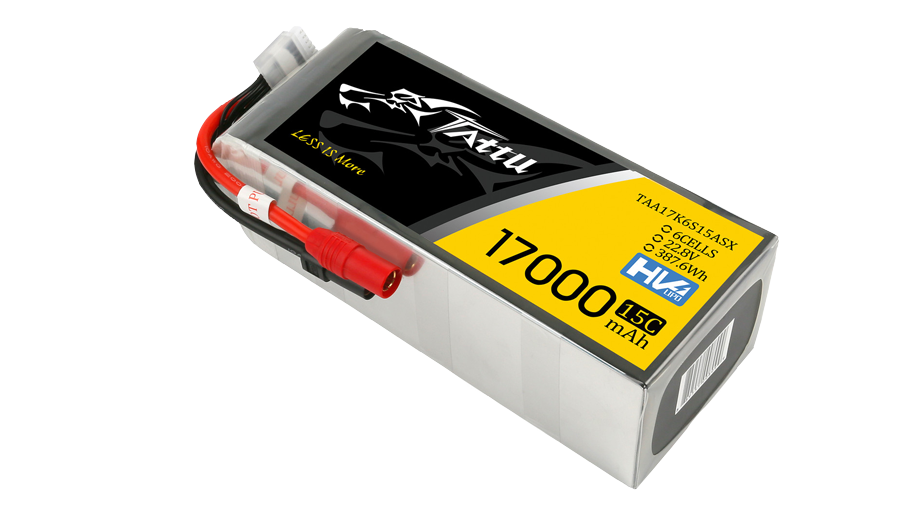 17000mAh軟包無人機鋰電池6s1p 22.8V高壓版tattu