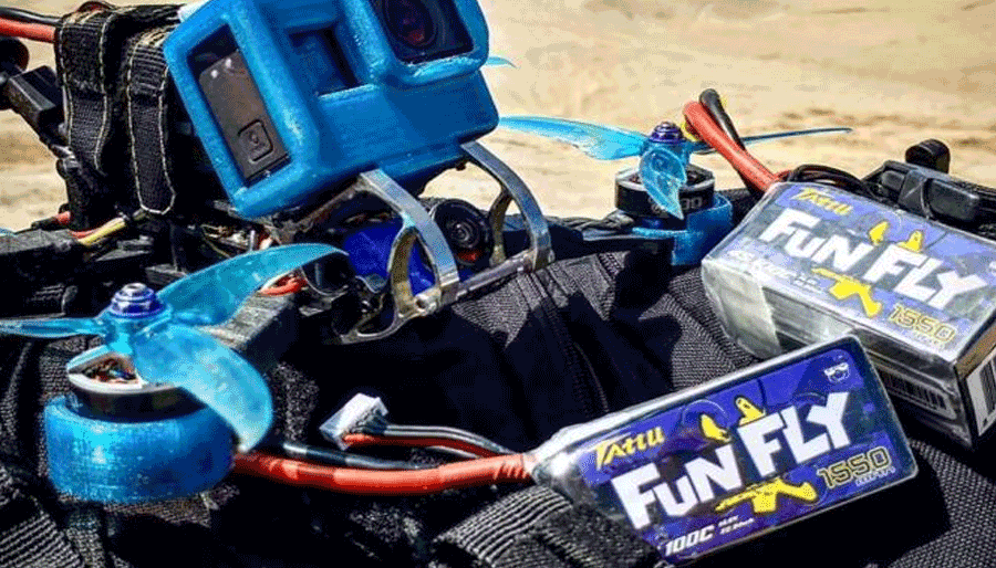 1550mAhfpv穿越無人機電池 14.8V支持100C放電電流