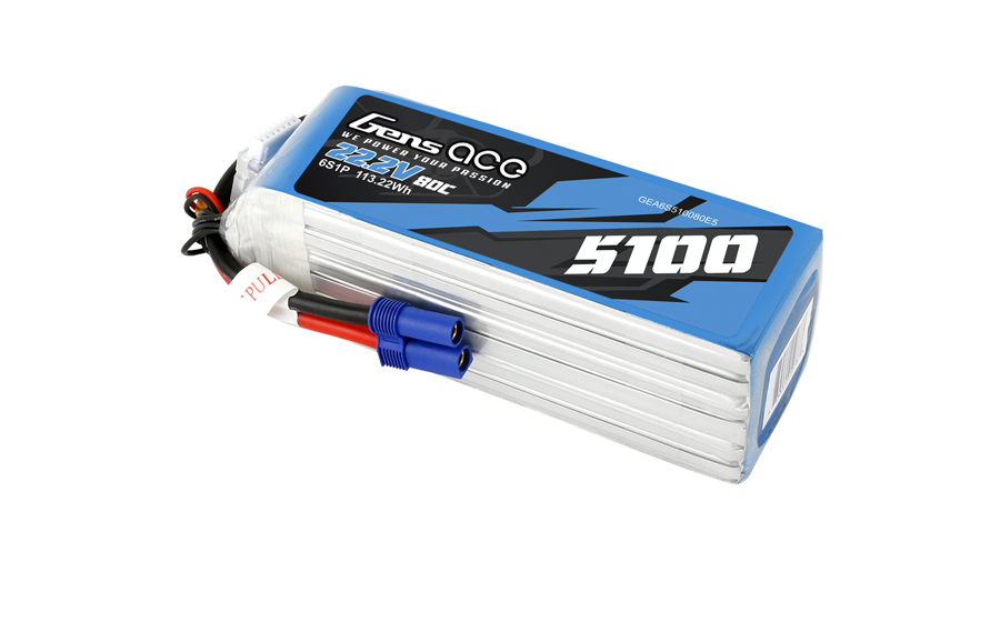 5100mAh22.2V航模飛機電池6S1P 支持80C放電