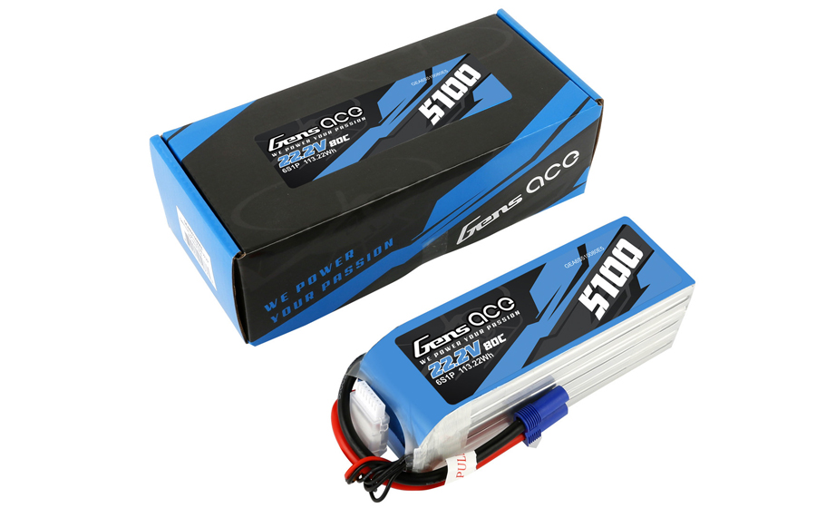 5100mAh22.2V航模飛機電池6S1P 支持80C放電