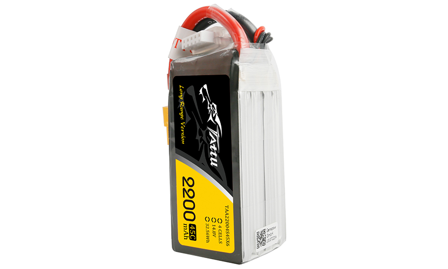 fpv無人機電池2200mAh45C14.8V4S1P-TATTU經典款
