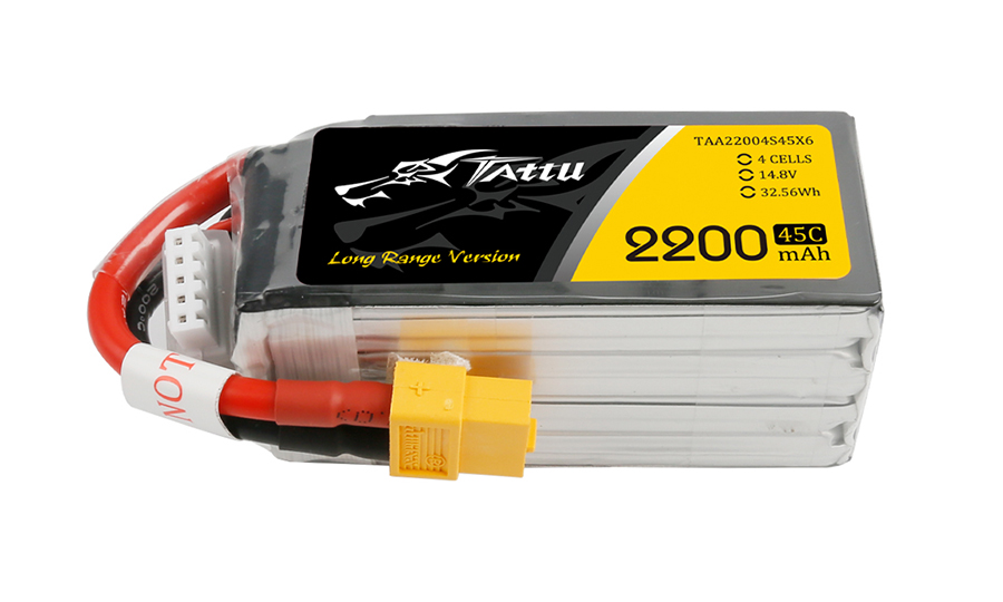 fpv無人機電池2200mAh45C14.8V4S1P-TATTU經典款