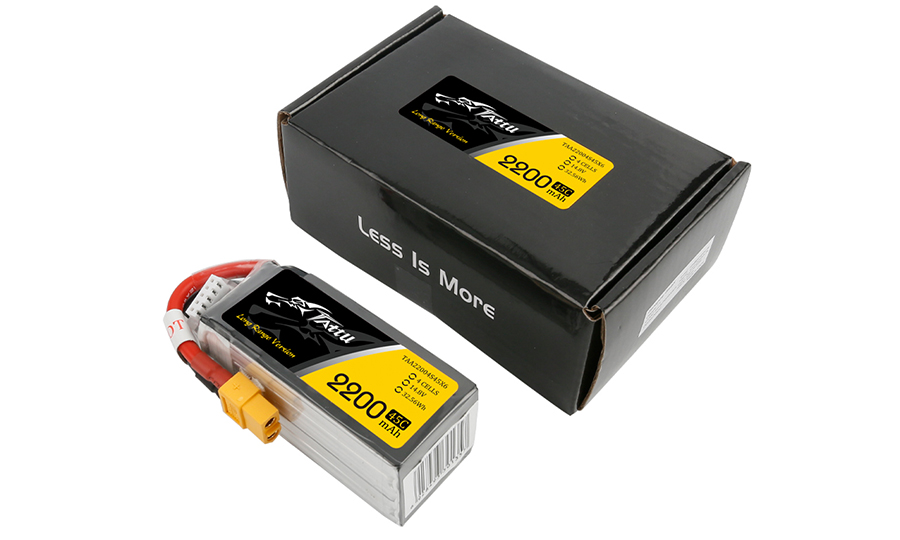 fpv無人機電池2200mAh45C14.8V4S1P-TATTU經典款
