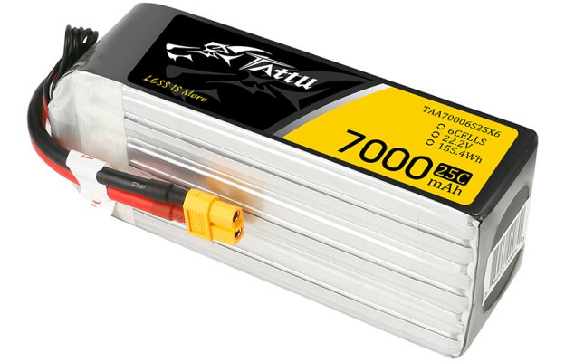 7000mAh穿越機航拍高速fpv無人機電池22.2V6S1P_25C