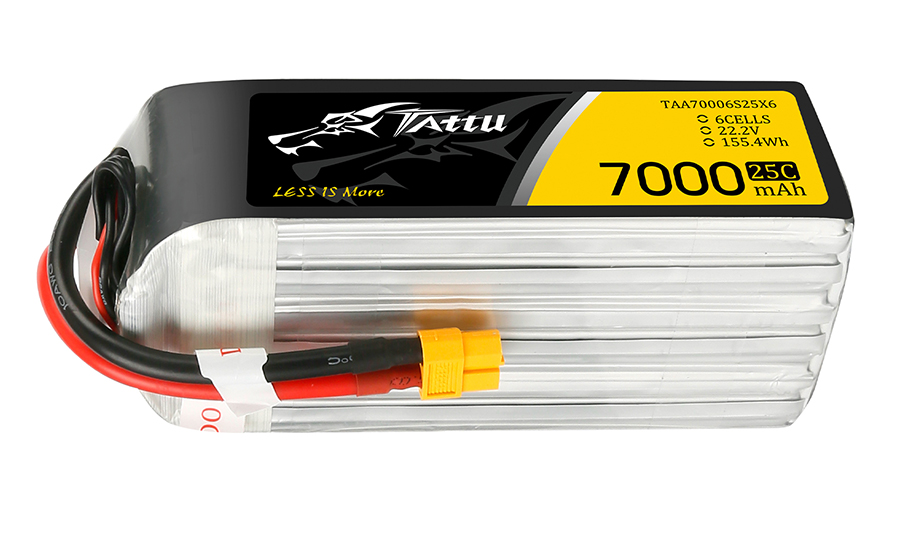 7000mAh穿越機航拍高速fpv無人機電池22.2V6S1P_25C