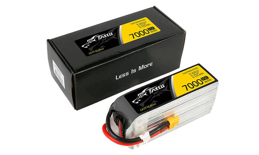 7000mAh穿越機航拍高速fpv無人機電池22.2V6S1P_25C
