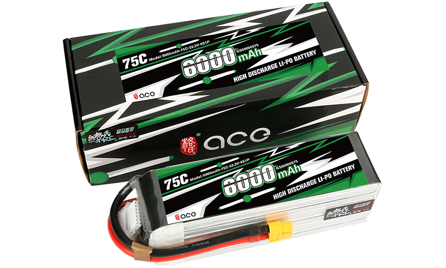 22.2V6000mAh航模飛機電池6S1P_75C